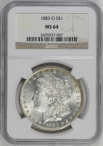 1883-O Morgan Silver Dollar $1 NGC MS64 [28F12]