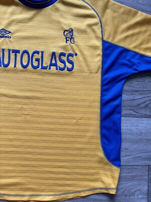 Away Chelsea Umbro Football Jersey Shirt Autoglass 2000/2002 Size