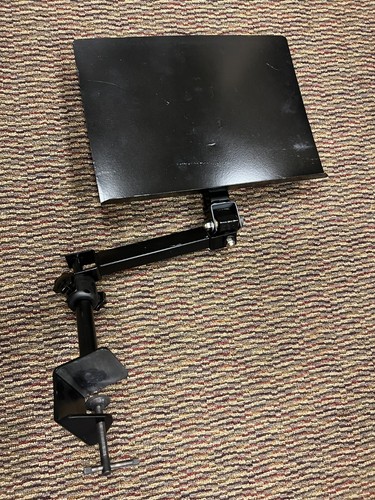One Universal Desk Attached Clamp-On Portable Large Music Stand, 3 Arms Flexible