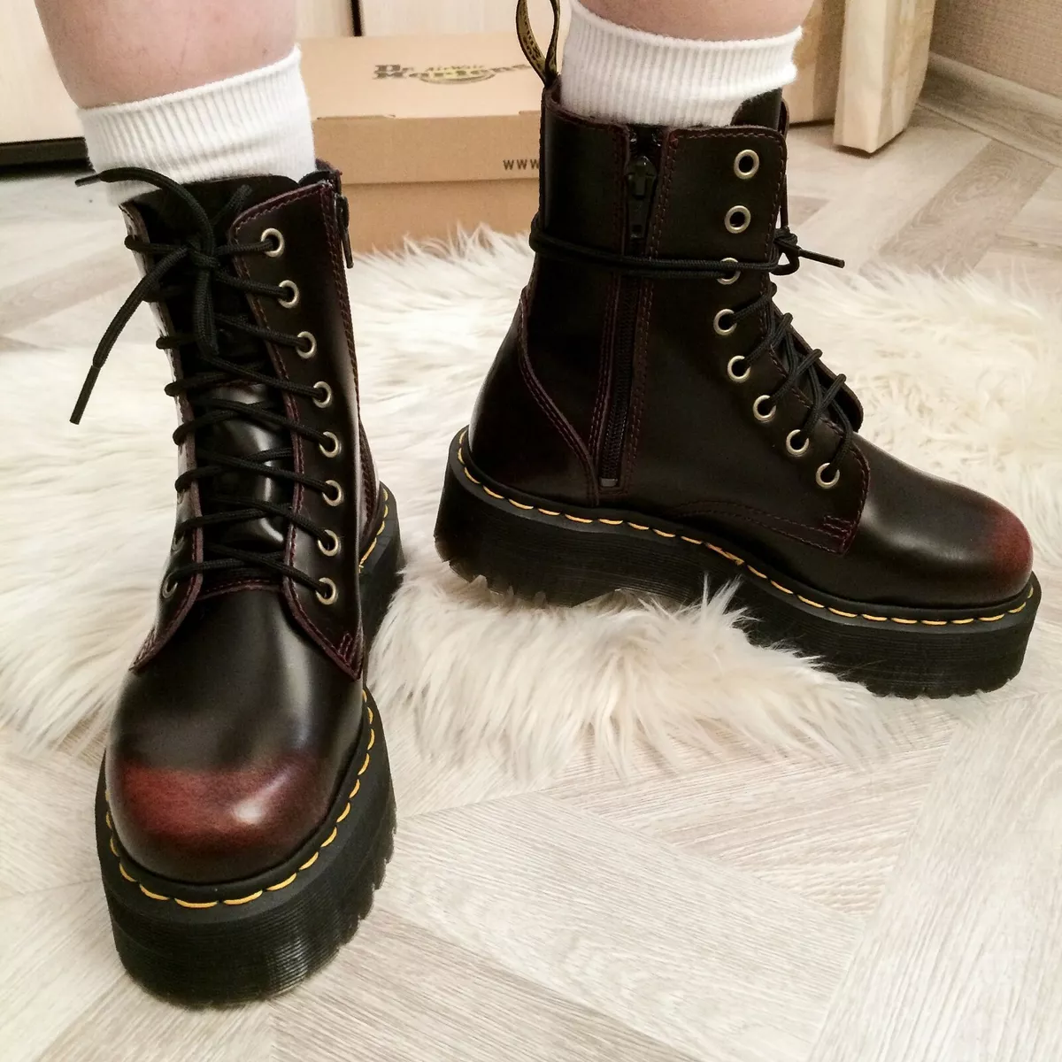 Dr Martens Jadon 8-Eye Platform Boots