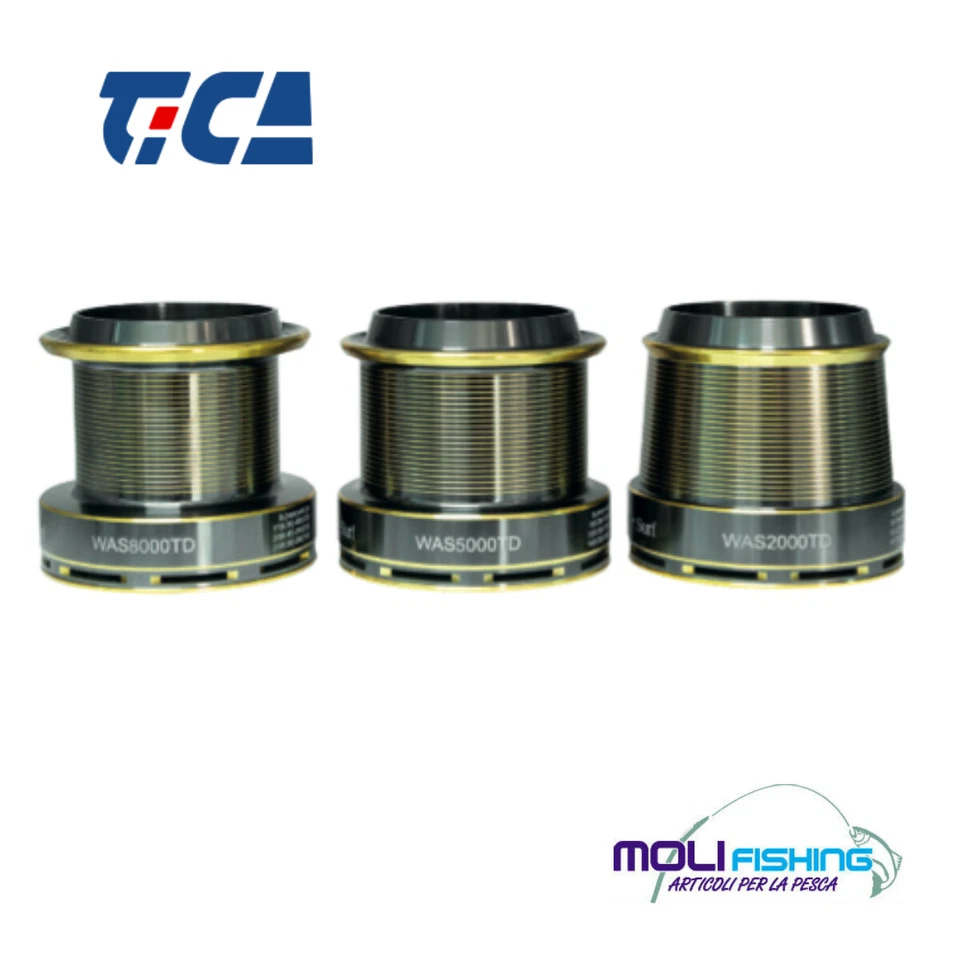 BOBINA DI RICAMBIO PER MULINELLO TICA WANDERER 10000 SERIE WAS 3 MISURE ALLUMINI