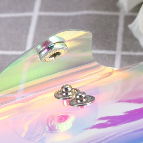 Women Transparent Holder Bag Glitter Printing Multi-card Position Package Set - Picture 10 of 12