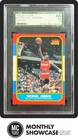 MICHAEL JORDAN SGC 5 (60) 1986-87 FLEER BASKETBALL #57 ROOKIE CARD RC BULLS EX