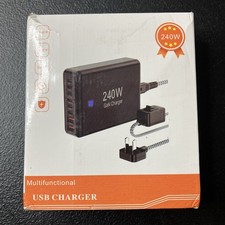 200W Charging Station for Multiple Devices 8-Port USB C Charger Block Fast Ch...