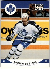 1990-91 Pro Set #531 Lucien DeBlois Toronto Maple Leafs NHL Hockey