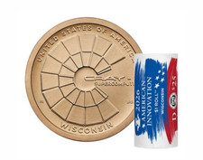 2026 American Innovation $1 Mint Coin Roll - Wisconsin D Presale