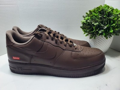 Nike Supreme x Air Force 1 Low Box Logo - Baroque Brown Size 18