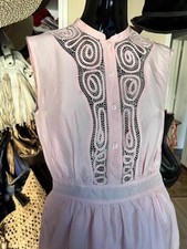 Robe Lula Roe Rose évasée - Taille 38, Polyamide, Courte, Occasion Très Bon état