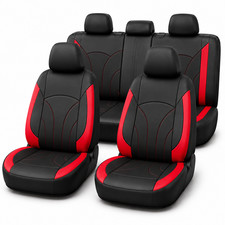Universal Pu Leather Car Seat Covers Full Set 5-seat Two-tone Front Rear Protect Universal Pu Leather Car Seat Covers Full Set 5-seat Two-tone Front Rear Protect