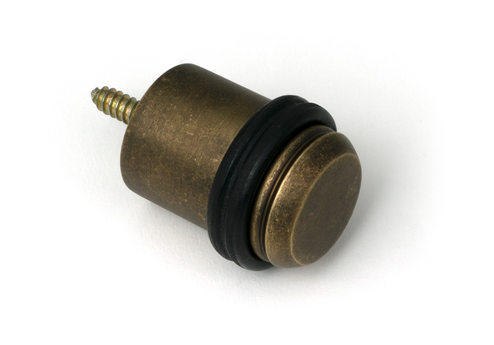 From The Anvil 52471 Burnished Brass Floor Mounted Door Stop
