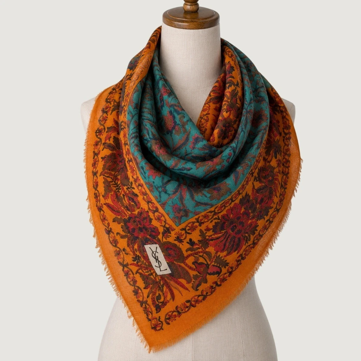 YvesSaintLaurent　未使用　シルク　ビンテージ　ストール　 Yves Saint Laurent Vintage Scarves & Wraps for sale - eBay