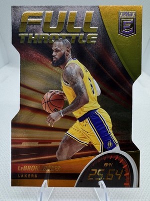 LeBron James 2022-23 Donruss Elite Full Throttle Orange Die Cut #10 Lakers