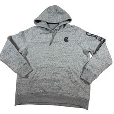 Carhart Relaxed Fit Pullover Hoodie Sweatshirt Gray Kids Sz L 12-14 