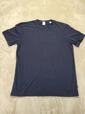 Scotch & Soda Mens 2XL Crew Neck T Shirt Dark Blue Casual Preppy