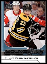 2017-18 Upper Deck UD Canvas YOUNG GUNS Jakob Forsbacka-Karlsson Rookie Boston