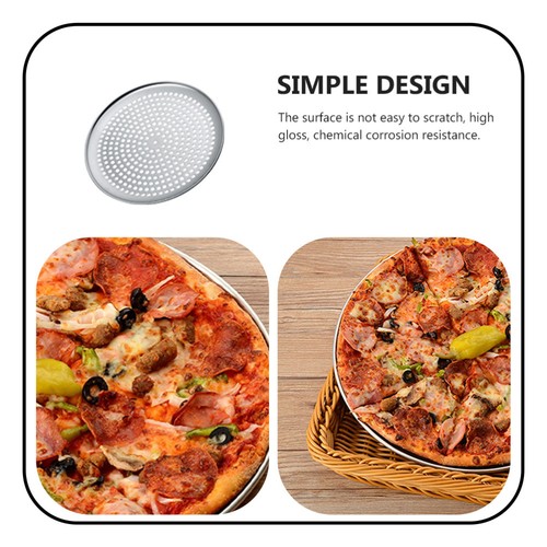 Pizza Baking Sheet Pizza Baking Tray Perforated Pizza Pan Pizza Crisper Pan - Picture 6 of 12