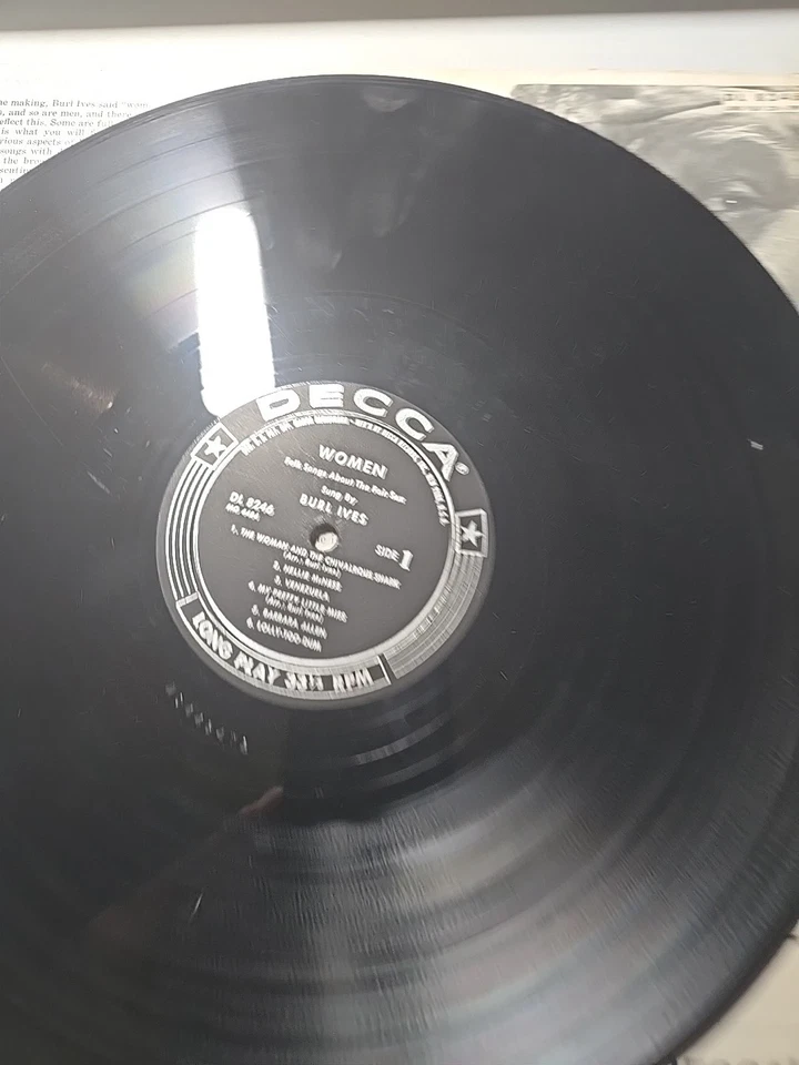 Burl Ives Women Folk Songs About The Fair Sex DL 8246 Vinyl LP 1956 Foto 4 de 4