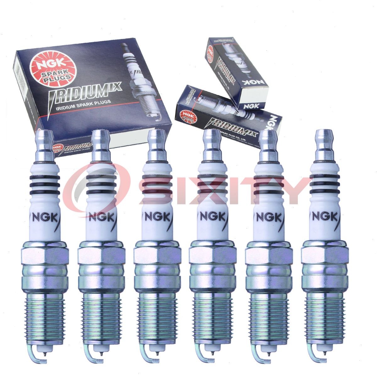 6 pc NGK 3692 TR65IX Iridium IX Spark Plugs for SP471 AGSF12FM1 3066 iy