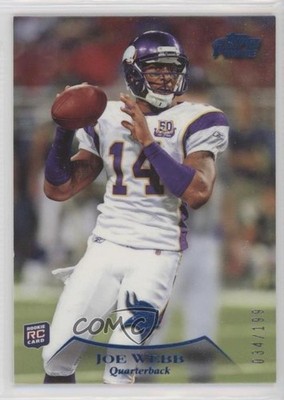 2010 Topps Prime Blue 34/199 Joe Webb #23 Rookie RC ms9