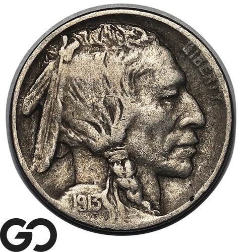 1913-D Buffalo Nickel Type 1