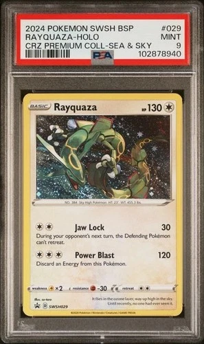 Rayquaza #SWSH029 - Pokemon Black Star Promo - PSA 9