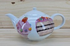Jersey Pottery Tea Party Teapot With Cake Design 101069 Sh9