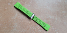 TAG Heuer BT6233 E3 E4 Connected Lime Green Rubber Band Mens Watch Strap FC5090