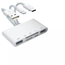 For iPhone/iPad LOT 5 in 1 Memory Card Reader USB 3.0 OTG Adapter SD Card Reader