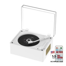 Portable CD Player for Home with Bluetooth 5.3, Hi-Fi Dual Speakers,3.5mm White