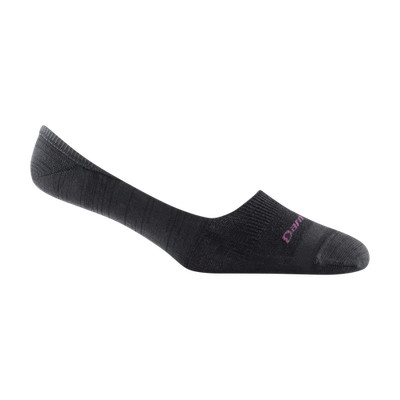 DARN TOUGH 6044 BLACK Women's Solid No Show Invisible Lightweight SOCKS Hidden