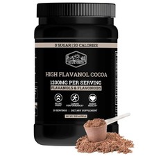 High Flavanol Cocoa Powder 1200mg Flavanols  Flavonoids Supplements10X More ...