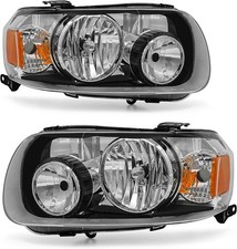 Ford Escape Headlights 2005-2007 Chrome Replacement Pair
