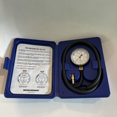 #ad MEASUREMAN Natural Gas or LP Gas Manifold Pressure Test Kit 0 35 quot;W.C. 1 4quot;... $44.99
