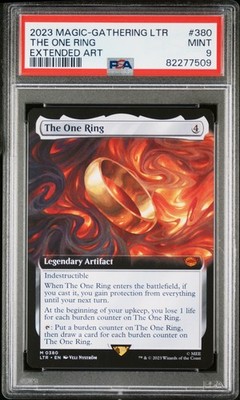 2023 MTG TALES OF MIDDLE-EARTH EXTENDED ART #380 THE ONE RING PSA