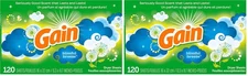 Gain Fabric Softener Dryer Sheets, Blissful Breeze, 120 Count (Pack of 2)