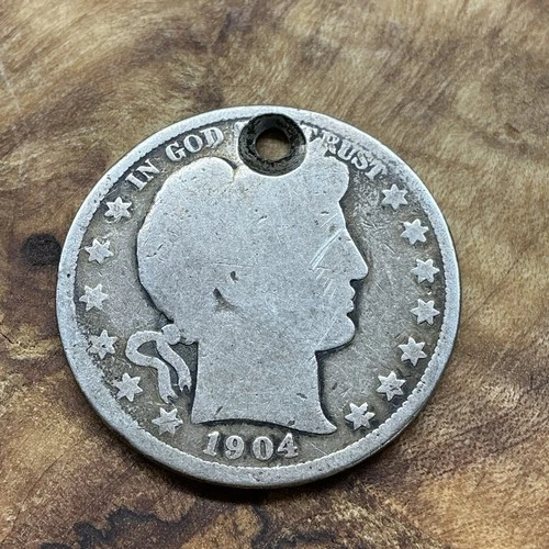 1904 U.S. Silver Barber Half Dollar, 90% Silver
