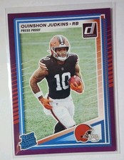 Quinshon Judkins Rated Rookie Purple Press Proof Parallel 2025 Panini Donruss...