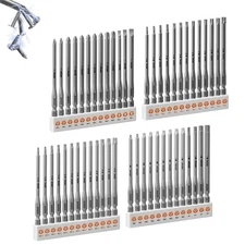 52Pieces Fixedge Screwdriver bit set, 4 inches Magnetic Alloy Steel Phillips/...