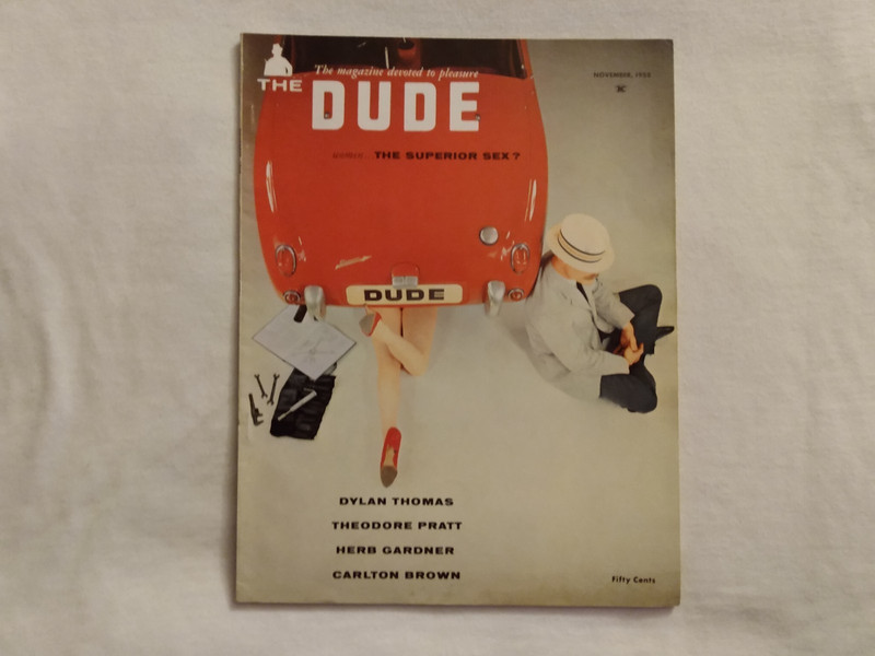 VINTAGE MAGAZINE NOV 1958 DUDE VOL 3 # 2 w/ BARBARA BARRETT
