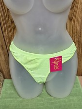 NWT LIME GREEN BLACKLIGHT THONGS UNDERWEAR STRIPPER, RAVE, CLUBWEAR L/XL