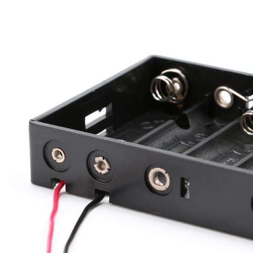 1/2/3/4/5/6/8 Slot AA Battery Holder Case Plastic Storage Box Wire Leads Flat - Picture 24 of 30