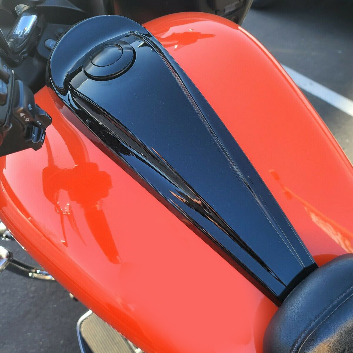 Front Dash Fuel Console&Gas Tank Cap Cover For Harley Electra Road Glide FLTRU E - Foto 10