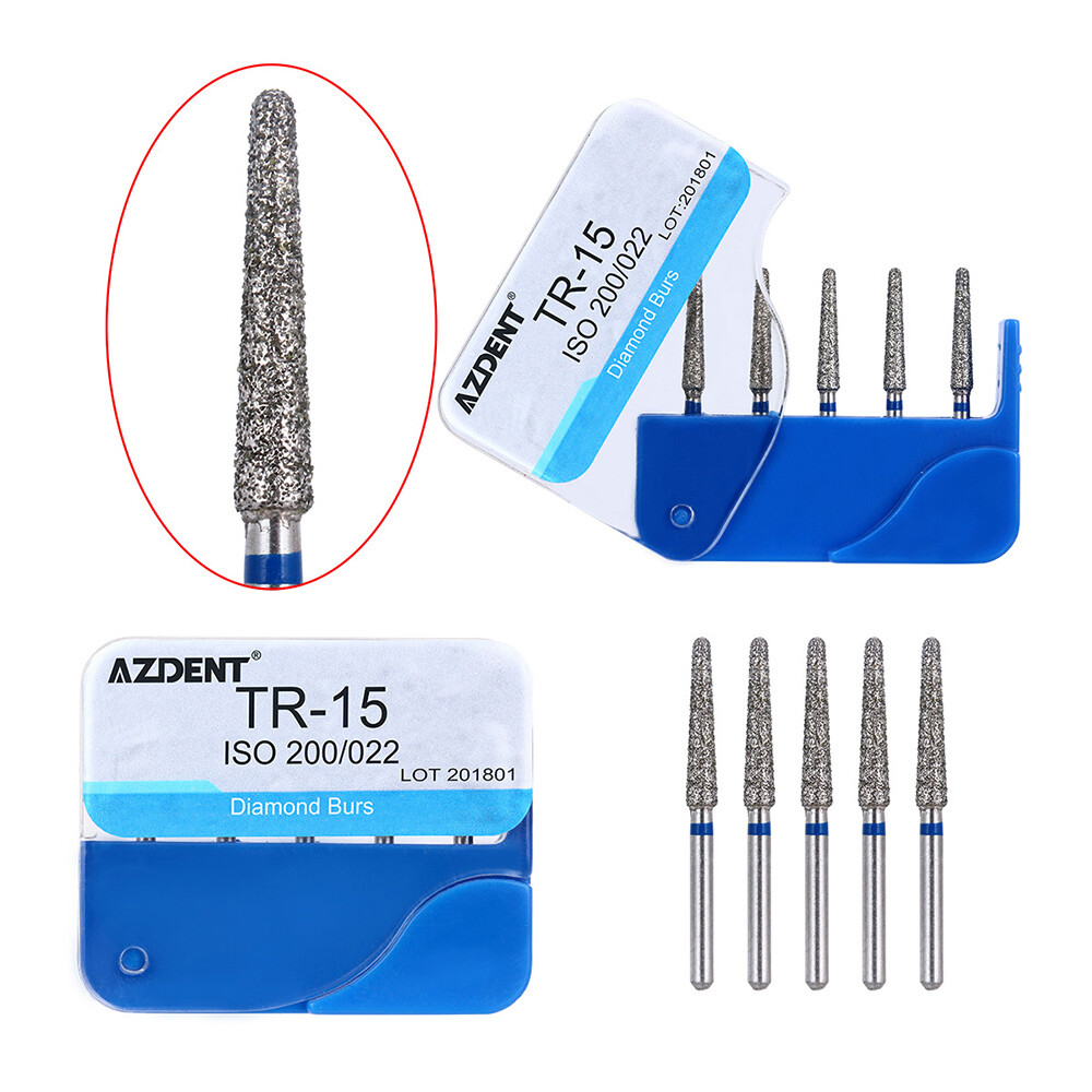 High Speed Handpiece Burs 20X AZDENT Dental FG Diamond Burs - Friction Grip For High Speed Handpiece, 1.6mm Shank AZDENT Diamond Dental Burs - Foto 7