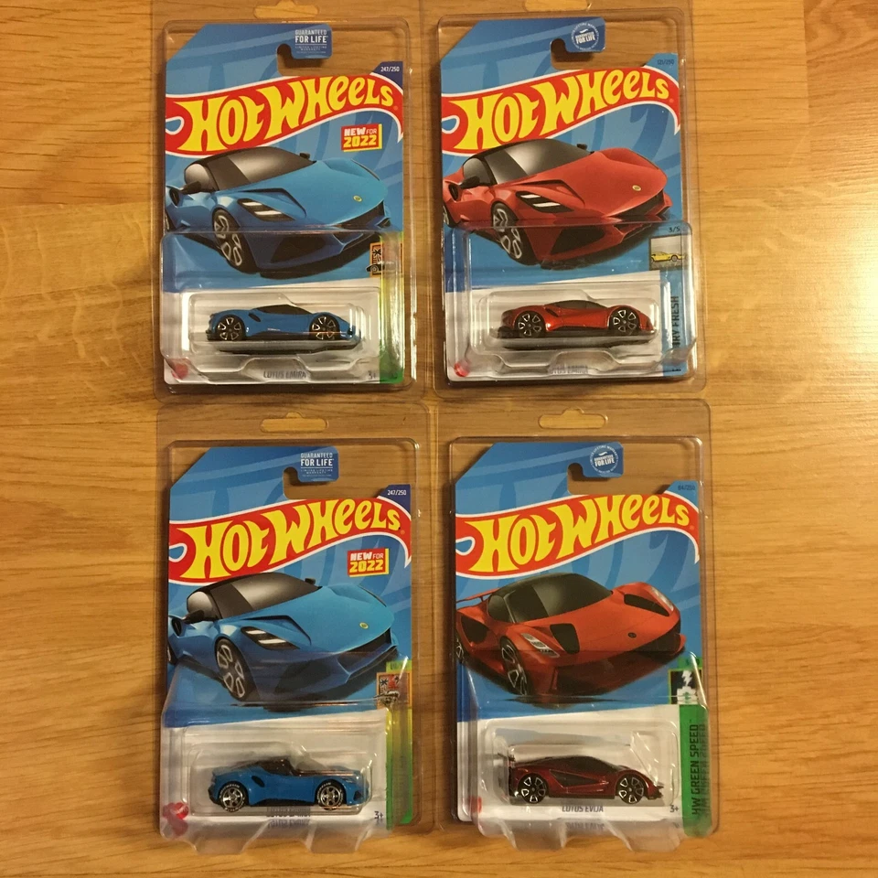 Hot Wheels Lotus Emira/Evija CUSTOM Super Real Riders Wheel Swap Variation Lot 4 - Image 3 of 4