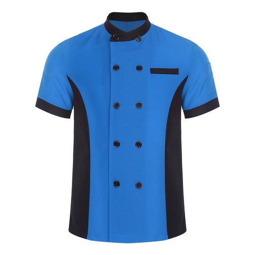 Unisex Men Women Uniform Canteen Jacket Restaurant Cook Coat Hotel Kitchen BBQ - Picture 42 of 81