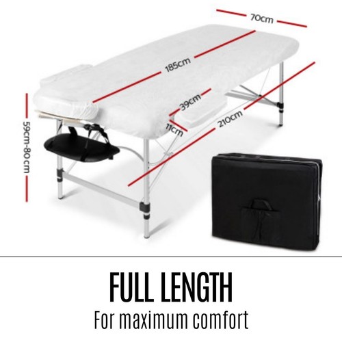 Zenses Massage Table Portable Aluminium Bed Folding Adjustable Beauty Spa Bench - Picture 10 of 12