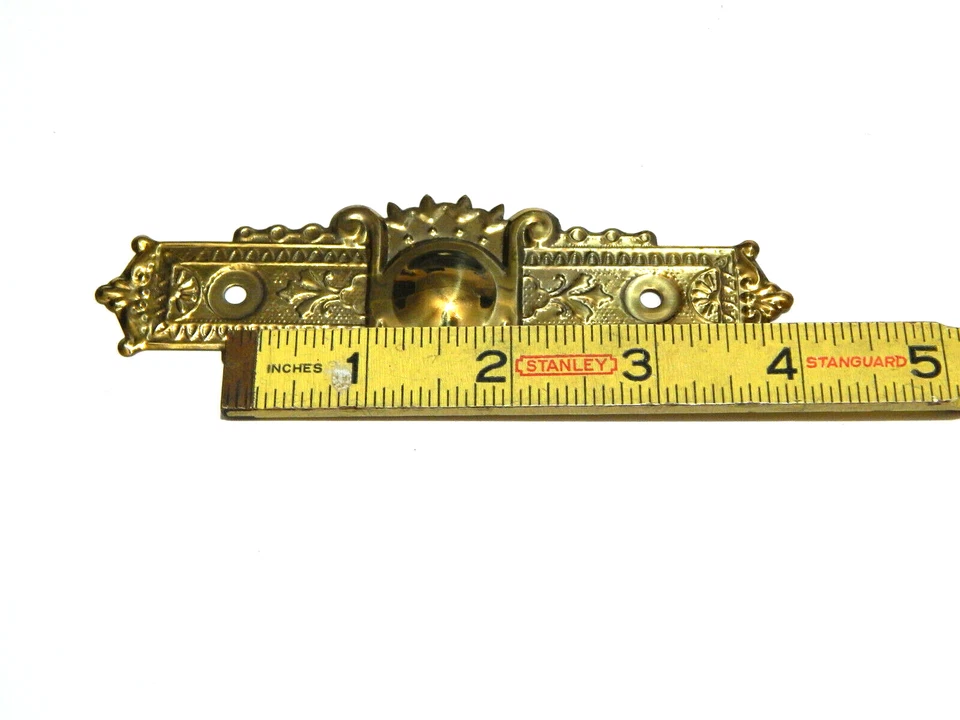 Mueble victoriano Eastlake cajón tocador tocador latón brillante Foto 4 de 4