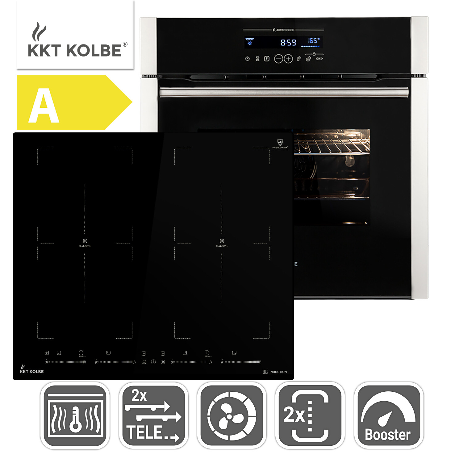60cm Forno da incasso EB8016ED + 59cm Piano Cottura Induzione IND5904FZ Catalisi