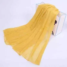 Womens Long Scarf Shawl Neck Wrap Plain Scarves Neckerchief Tippet Comfortable