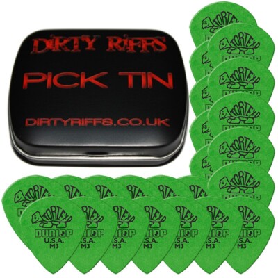24 x Dunlop Tortex Jazz Medium Sharp M3 0,88 mm Plektren - in einer Pick Dose